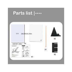 TEMU 12인치 자가 반사 빔 트레이싱 보드 - 태블릿 & 스마트폰 호환 - 스케치, 트레이싱, 기술 도면용 드로잉 도구 - 휴대용 프로젝션 시스템|캘리그라피