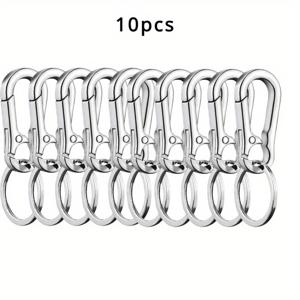 TEMU 10개 아연 합금 호리병 열쇠고리, 튼튼한 체인, 자동차 키체인 액세서리, 레트로 스타일 열쇠고리|키링|키링부자재