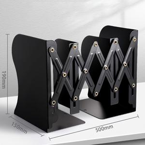 TEMU 오베스타 조절 가능한 금속 책받침, 칸막이 포함 - 책꽂이, 사무실, 가정 및 학교 책꽂이용 고무 도장 책받침, 확장 가능한 책상 책 받침|책꽂이