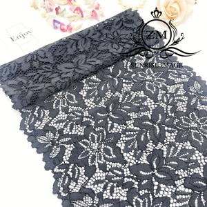 TEMU 1PC 부드러운 두꺼운 탄성 원단 속이 빈 꽃 스트레치 레이스 트림 레이스 리본 21.5CM/8.46IN 폭, 옷 치마 속옷 팬티 재봉 DIY 공예에 사용