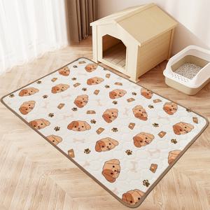 TEMU 1pc 세척 가능한 재사용 가능한 애완동물 소변 패드 - 흡수 코어가 있는 4층 개 훈련 패드 - 애완동물 훈련에 적합|배변패드