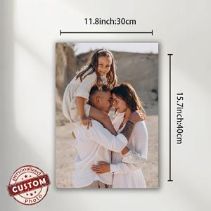 TEMU 개인화 가능한 캔버스 프린트 포스터 프레임, 현대 스타일, 사각형 모양, 소나무 나무 프레임으로, 개인화된 커플 및 가족 사진을 위한 이상적인 홈 오피스 벽화 및 추억 있는 선물