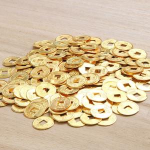 TEMU 100개 합금 금속 동전 조각품, DIY, 수족관, 정원, 인형집, 파티 선물, 생일, 크리스마스 선물용 라운드 장식 인물 - 전기 없이 다용도로 실내 및 실외 금속 장식