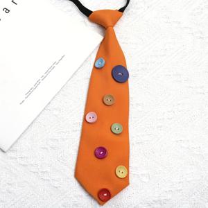 TEMU 1pc 컬러풀 버튼 타이 - 손수작업, 스트리트웨어 및 파티용 캐주얼 스타일, 다양한 색상의 버튼이 있는 청담색, 캐주얼 의상에 완벽함, 캐주얼 의상 액세서리 | 생동감 있는 액세서리 | 텍스처 타이