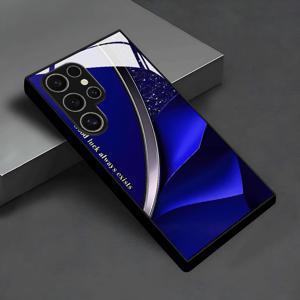 TEMU 폰 케이스: 스타일리시한 주름 텍스처 패턴 유리 폰 케이스 - 갤럭시 S25/S25 Plus/S25 Ultra/S24/S24 FE/S24 Plus/S24 Ultra/S23+/S23 Ultra/S22+/S22 Ultra/S20+/S20 FE/S20 Ultra/A13/A14/A16/A32/A33/A34/A53/A54/A72/A73 5G - 다용도 &