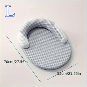 TEMU 여름용 도트 패턴 쿨링 강아지 침대 - 탈부착 가능 세탁형 오벌 매트리스, 열 방출 및 냉각 기능의 테크 섬유, 중/대소견 견적용 편안한 강아지 베드, 간편 설치 세탁 가능한 강아지 침대