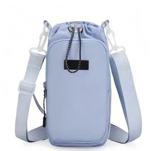 TEMU 휴대용 물병 슬리브, 물병용 크로스바디 가방, 열쇠 및 휴대폰을 위한 포켓이 있는 여행용 물병 파우치, 사이클링 및 피트니스 필수품, 통근 및 학교에 적합, 폴리에스터 재질, TSA 준수, 손세탁 가능.