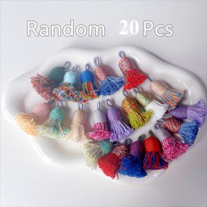 TEMU 20개 스타일 다색 실 태슬 펜던트 - DIY 주얼리, 헤어 액세서리, 가방 참, 휴대폰 케이스 장식, 열쇠고리 & 의류 장식, 폴리에스터 소재, 스타일 태슬|생동감 있는 태슬 펜던트|폴리에스터 태슬, 태슬 귀걸이