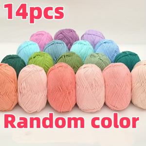 TEMU DIY 뜨개질, 크로셰, 담요, 스카프, 인형용 14개 세트 혼합 색상 실 - 부드러운 아크릴 & 폴리에스터 혼방, 파스텔 & 생생한 컬러, 완벽한 선물, 공예 재료 | 창의적인 디자인 | 매끄러운 질감