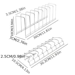 TEMU 1세트 공간 절약 주방 접시 및 그릇 보관 랙, 스테인리스 재질로 제작, 디자인, 깨끗하고 정돈된 주방에 적합. 주방을 깨끗하고 정돈하게 유지하고 주방을 정리하고 보관하세요