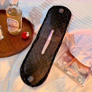 TEMU 라인스톤 장식으로 안전한 올림머리를 연출하는 