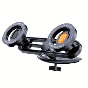 TEMU 두 개의 폰을 동시에 고정하는 더블 클램프 차량용 CD 자석 폰 홀더, 360° 안정적이고 흔들림 없음, 애플 폰을 위한 초강력 흡착, 모든 스마트폰과 호환되는 CD 미디어 슬롯, 자동차 폰 홀더, Ph 카, 태블릿 자동차 홀더, Proton X, 무선 카플레이