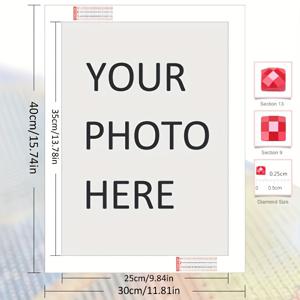 TEMU 맞춤 페인팅 키트 - DIY 개인 사진 아트 세트, 완벽한 웨딩 또는 홈 벽 장식 선물, 프레임리스, 원형, 아크릴 소재, 커플 및 애완동물 애호가에게 이상적, 웨딩 장식, X, 페인팅 캔버, DIY 공예 키트, 페인팅 세트|보석십자수