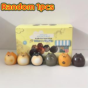 TEMU 귀여운 시바견 피규어 - 치비 스타일 컬렉터블 PVC 종 조각상 (베이지/브라운/블랙), 미니 데스크탑 장식, 집, 차, 선반용 - 시바견 애호가를 위한 완벽한 선물