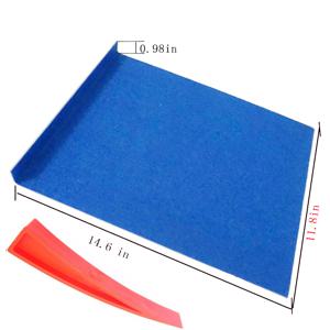 TEMU 페인트가없는 덴트 수리 도구 펠트 페인트가없는 덴트 제거로 보호하는 검은 색 창 가드 자동차 수리를위한 창 커브 웨지