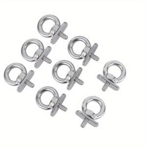 TEMU 카약 번지 코드 로프, 카약 트랙 마운트용 304 스테인리스 스틸 고정 구멍