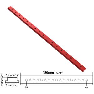 TEMU 1개 45cm 알루미늄 T-트랙 슬롯 슬라이더: DIY 목공 프로젝트에 완벽한 지그!