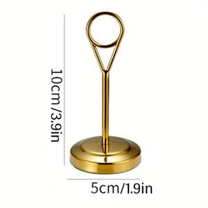 TEMU 1pc, 카드 홀더, 수직 뷔페 접시 테이블 카드 클립, 스테인레스 스틸 테이블 번호 레스토랑 메뉴 좌석 프레임, 크리에이티브 웨딩 테이블 카드 홀더, 메뉴 카드 클립, 테이블 카드 디스플레이 카드, 레스토랑 액세서리, 파티 용품, 크리스마스 장식