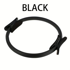 TEMU 1개 링 듀얼 그립 핸들 - 14.56인치 TPE 피트니스 장비, 허벅지 탄력, 요가 및 운동용 - 여성용 핑크, 퍼플, 그레이, 블랙 홈짐 다용도 도구, 체육관 액세서리