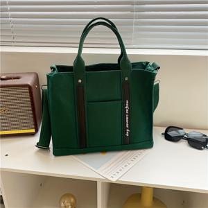 TEMU 솔리드 컬러 대용량 핸드백