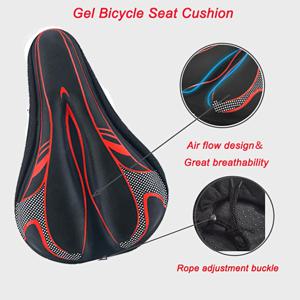 TEMU 산악 자전거 시트 커버 - 부드럽고 두꺼운 젤 자전거 안장 쿠션으로 사이클링 중 편안함을 향상시키고, 도로 및 산악 자전거, 자전거 액세서리에 적합합니다.