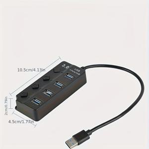 TEMU 4포트 버튼 허브