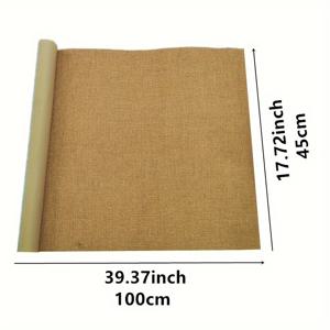 TEMU 셀프 접착 삼베 롤, DIY 공예 및 홈 데코용 자연스러운 질감, 손세탁 전용 | 디자인