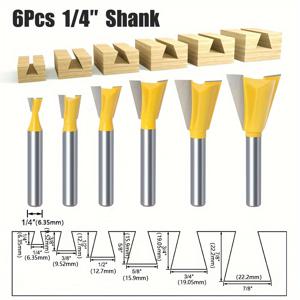 TEMU 5/6개 6mm/8mm/12mm 샤크 1/4