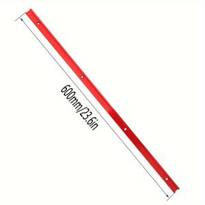 TEMU 테이블 톱 라우터 테이블을 위한 19x9.5mm T-트랙 T-슬롯 미터 트랙, Jig T 나사 고정 장치 슬롯, 도구 액세서리를 위한 1개의 알루미늄 레드 목공 슈트 레일