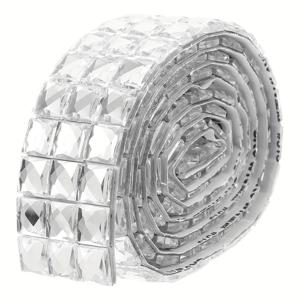 TEMU 자체 접착 3D 유리 섬유 타일 스티커 - DIY 벽 데칼과 라인스톤, 현대적인 홈 데코