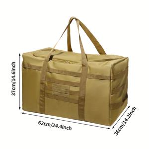 TEMU 대용량 캠핑 보관백, 전술 더플 백팩 가방, 피크닉 캐노피 캠핑 정리함 - 캠핑/홈/차 트렁크용