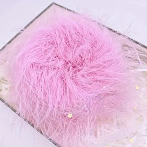 TEMU NEEMOY 소프트 인조 미크 모피 실 60g 진한 나일론 - 손뜨개 DIY 스카프 샤울 소재 - 롤 당 105M - 부드러운 피터 화이트 실로 공예용