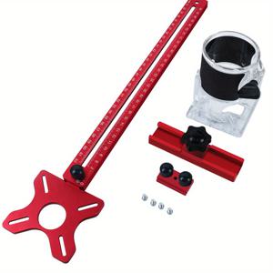 TEMU 4 in 1 라우터 밀링 그루브 브래킷, 다기능 캐비닛 하드웨어 지그 및 라우터 가이드, 라우터 원형 절단 지그, 라우터 도구용 조절 가능한 라우터 지그 도구