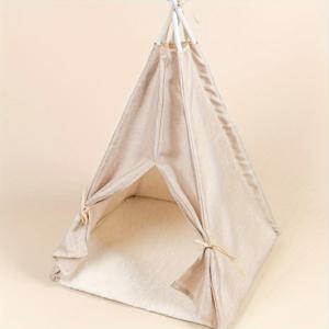 TEMU 모든 계절에 작은 고양이와 개가 잠을 잘 수 있는 탈착식 얇은 애완동물 텐트. 할로윈과 크리스마스 선물, 크리스마스에 가장 적합