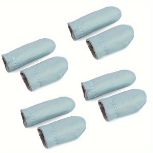 TEMU 바늘 펠팅 및 뜨개질용 인조 가죽 손가락 보호대 4쌍 - 재봉 및 공예용 손가락 보호대, 다양한 색상, 핸드크래프트, 바느질, 랜덤 색상