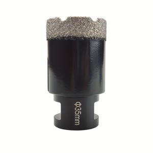 TEMU 진공 용접 드릴 비트 세트, 화강암 및 대리석 구멍 톱 도구, 드라이 스레드, 도자기 타일, 크라운, M14, 1개