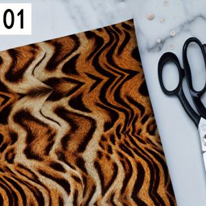 TEMU 1개 헤비웨이트 110gsm 폴리에스터 원단 - 애니멀 프린트 (, 호랑이, 뱀, 기린, 얼룩말, 소, 코끼리, 사자, 곰, 늑대, 여우, 양, 토끼, 사슴, 말, 염소, 개, 고양이, 새)