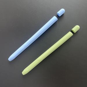 TEMU 애플 펜슬용 2개 세트 부드러운 실리콘 보호 케이스 - 초박형, 내구성 있는 커버, 1세대 & 2세대 아이패드 호환, 컬러 아트워크가 있는 정밀 펜 슬리브, 디지털 드로잉 도구|모던 에스테틱|유연한 보호, 연필 케이스