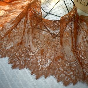 TEMU 속눈썹 레이스 원단 - 3야드, DIY 스커트 연장 및 봉제 프로젝트용 프리컷 폴리에스테르 - 화이트, 블랙, 핑크, 스카이 블루, 퍼플 그린 색상 가능