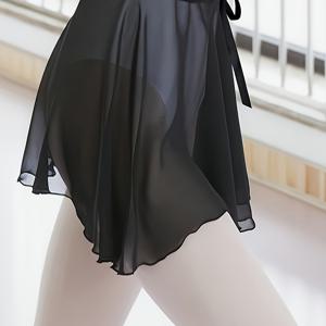 TEMU 여성용 우아한 스케이트 스커트 - 신축성 없는 원단, 레이스업 백 조절 가능 허리, 발레, 요가, 댄스, 헬스, 데일리 - 봄/여름/가을 운동 및 공연복 - Newchaos, 댄스 스커트, 발레 스커트, A라인 스커트, 튼튼한 구조