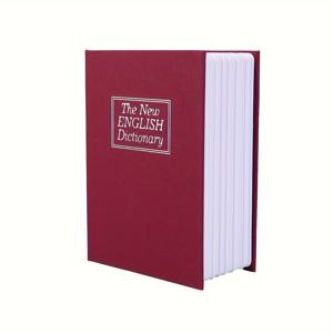 TEMU 열쇠 자물쇠와 동전 슬롯이 있는 사전 책 금고 - 집을 위한 장식적인 돈 보관 용기, 독특한 선물 아이디어