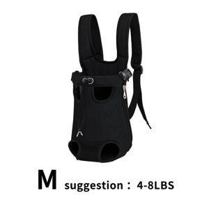 TEMU 조절 가능한 애완 동물 백팩 캐리어 | 통기성 강아지 고양이 백팩, 야외 활동용 휴대용 4각 애완 동물 하네스 (내부 안전 버클 포함, 탈출 방지), 지퍼 잠금