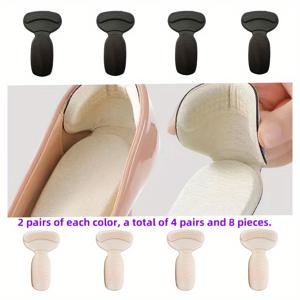 TEMU 4쌍/8개/패셔너블 힐 세이버 - 내구성 조절 가능한 힐 패드, 미끄럼 방지 안정화, 편안한 깔창, 즉각적인 반 사이즈 조절, 하이힐에 적합 - 불편한 신발을 위한 완벽한 신발 사이즈 어댑터, 슬림 깔창,부드러운 쿠션,경량 인서트,파티 참석자들,패션 애호가