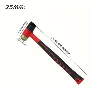 TEMU 미끄럼 방지 고무망치 - 교체 가능한 미니 나무 고정대 포함 - 목공, 주얼리 제작, 가죽공예, 수리, 캠핑용 다목적 헤비듀티 - 미끄럼 방지 그립, 흡수 디자인 (DIY용)