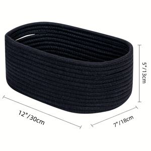 TEMU 1/2 팩 현대 폴리에스터 직조 보관함, 옷장, 선반, 화장지, 방 장식, 데스크탑 정리, 선반 바구니|화장실선반|화장지