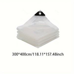 TEMU 도매 투명 방수 천, 투명 필름 온실용 차가운 플라스틱 타포린 필름, 야외 투명 단열 천