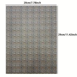TEMU 1개 20*29Cm/7.78*11.42인치 시뮬레이션 벽 바닥 스티커 모델 보도 방 레이아웃 스케일 모래 테이블 DIY 스티커 접착제 모델 재료 포함
