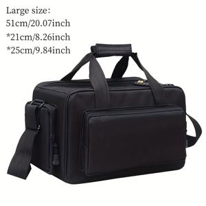 TEMU 패션 실용 전문 카메라 가방 디지털 키트 포함 디지털 기기 키트 사진 삼각대 가방 장비 가방, 분할이 가능하며 원하는 대로 조절 가능, 가방 바닥에는 방지 스크래치 고무 패드가 있습니다