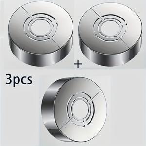 TEMU 3개의 Luxe Metal & Plastic Split-Type 샤워 꼭지 장식 커버, 꼭지용 삼각 밸브, 온수기 및 난방 파이프용 소형 백 바스켓