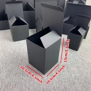TEMU 20개/팩, 매트 블랙 박스 파티 좋아하는 선물 상자 휴일 일반 사탕 상자 장식 트링켓 상자, 초콜릿, 이스터 상자, 장난감 상자, 크리스마스, 할로윈, 추수감사절에 완벽함
